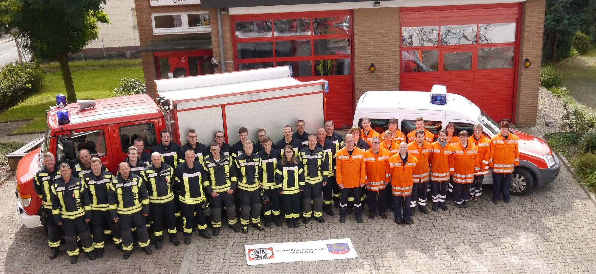Gruppenbild der Freiwilligen Feuerwehr.