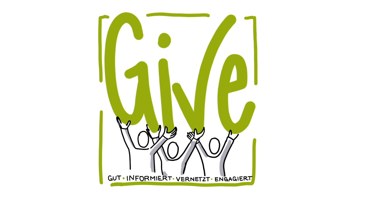 Grünes Logo des GIVE-Projekts