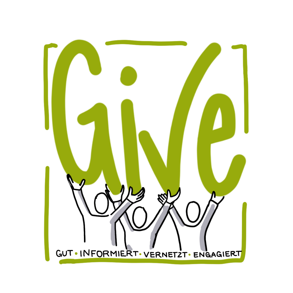 Grünes Logo des GIVE-Projekts