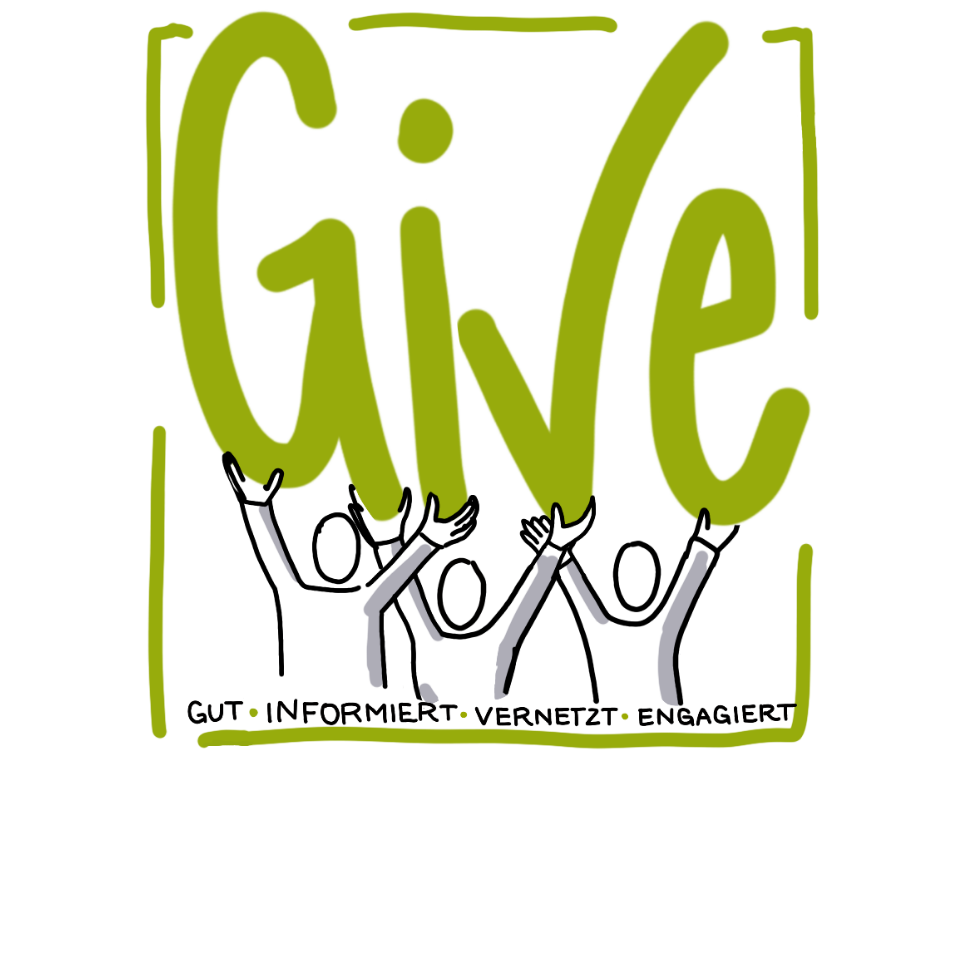 Grünes Logo des GIVE-Projekts