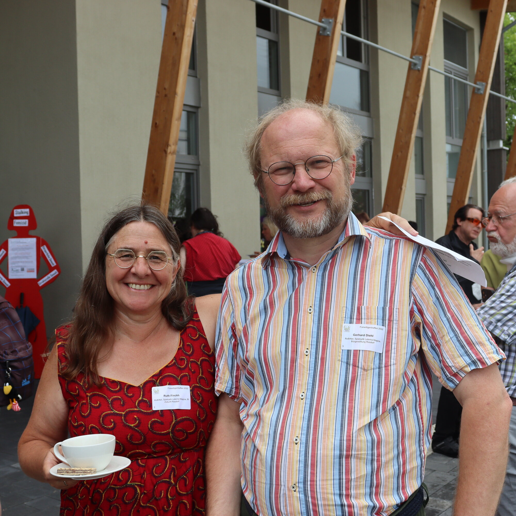 Ruth Finckh und Gerhard Diehl, Rosdorfer Bildungs Newtzwerk e.V. (v.l.n.r.)