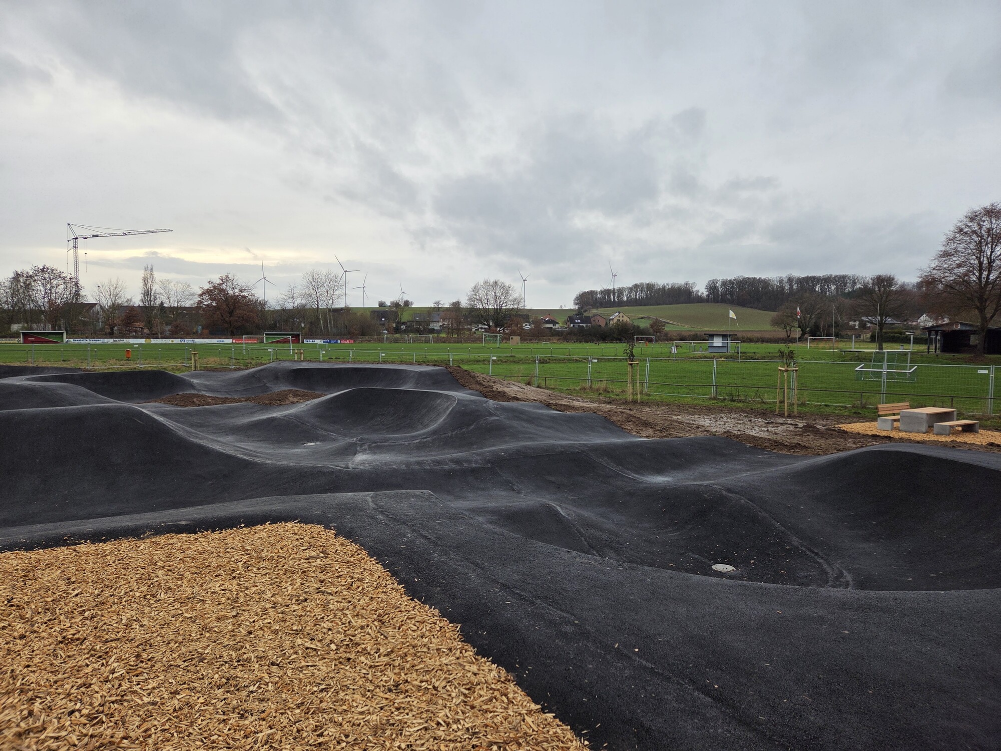 Pumptrack nach Bauende