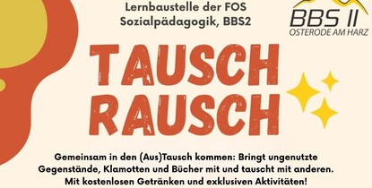 Werbeplakat Lernbaustelle Tauschrausch