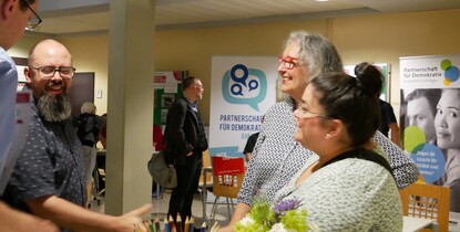 Begegnungen beim Freiwilligentreffen 2023 in Osterode am Harz (Foto: Andreas Bergau)