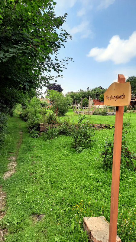 Wegweiser im Grünen